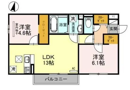 ラヴェール杉尾台【3階】の間取り