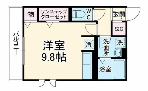 大阪府豊中市中桜塚2丁目【アパート】の間取り