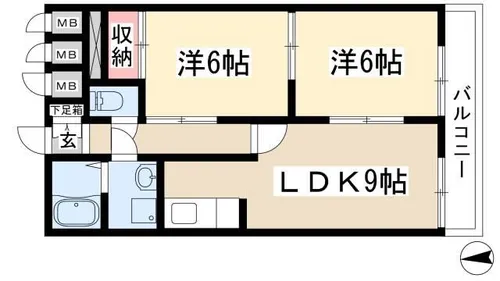 ロイヤルハイツ平針【15階】の間取り