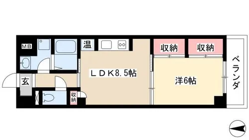 センチュリーパーク野田【3階】の間取り