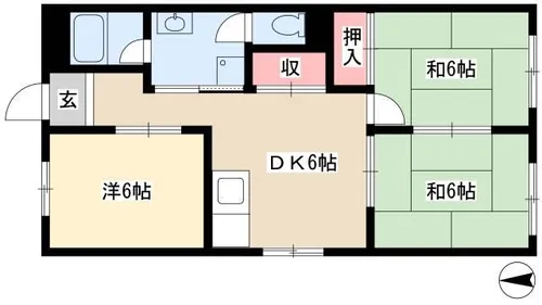 セントラルハイツ【2階】の間取り
