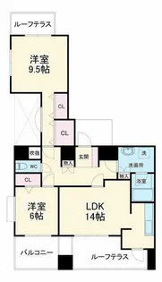 大阪府大阪市北区大淀南3丁目【マンション】の間取り