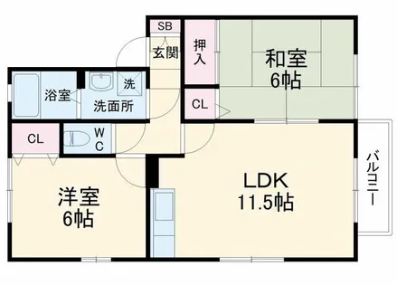 豊友スカイハウス【2階】の間取り