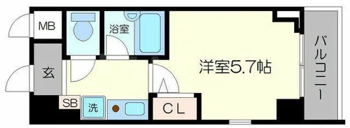 プレサンス天満【9階】の間取り