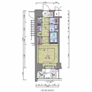 プレサンス福島ミッドエル【7階】の間取り