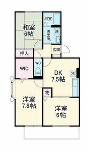 グリーンパーク豊中宮山【3階】の間取り