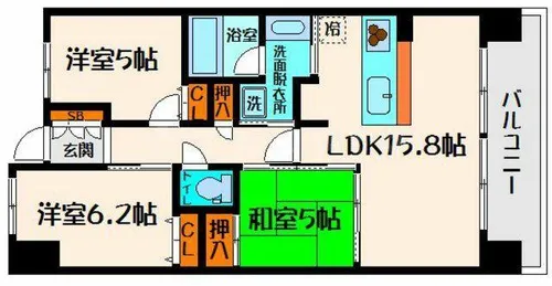 大阪府大阪市都島区毛馬町2丁目【マンション】の間取り