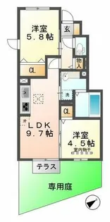 エスポワール垂水【1階】の間取り