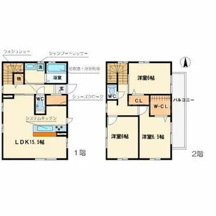 大阪府豊中市桜の町5丁目【一戸建】の間取り