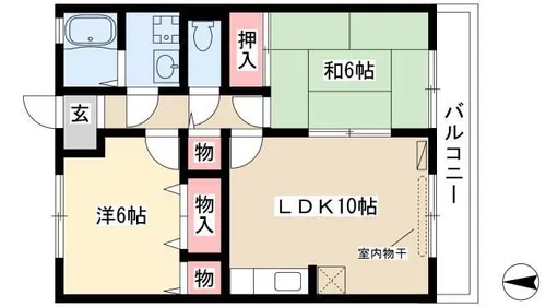 リマーニ江松【2階】の間取り