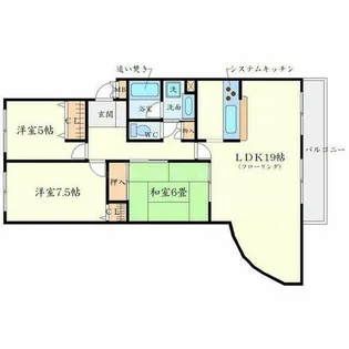 ヴェリテ上野東【1階】の間取り