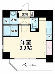 クレグラン北梅田【4階】の間取り