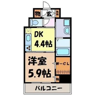 トレフルコート【5階】の間取り