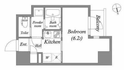 ArtizA森ノ宮D.C【203号室】の間取り