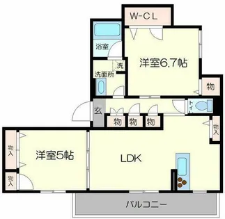 大阪府茨木市彩都あさぎ4丁目【アパート】の間取り