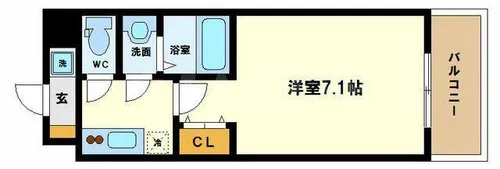 大阪府大阪市淀川区木川東3丁目【マンション】の間取り