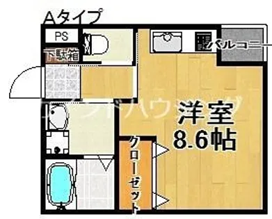 ハイステージ丸和【2階】の間取り