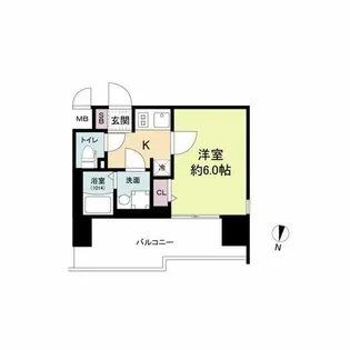 エスリードレジデンス梅田グランゲート【5階】の間取り