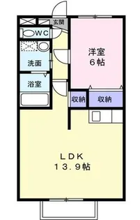 フレシールメゾン【B201号室】の間取り
