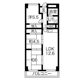 リリーハイツ港【7階】の間取り