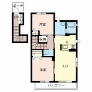 シャーメゾン八幡【2階】の間取り