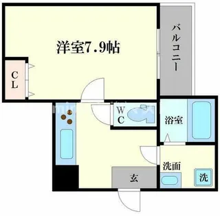 サムティ阿波座Lusso【5階】の間取り