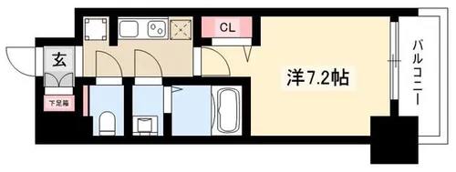 プレサンス新栄リベラ【705号室】の間取り