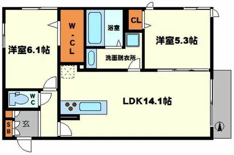 フローラ【1階】の間取り
