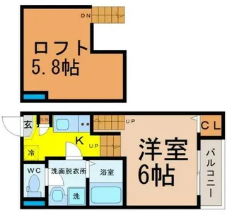 愛知県名古屋市昭和区川名町4丁目【アパート】の間取り