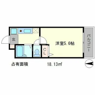 ラ・メゾン・ド・フルール御蔭【2階】の間取り
