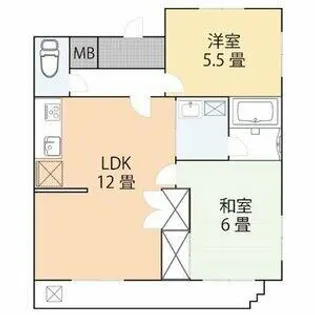 上重原Hills【103号室】の間取り