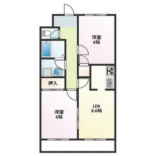 コートスクエアBLD【305号室】の間取り