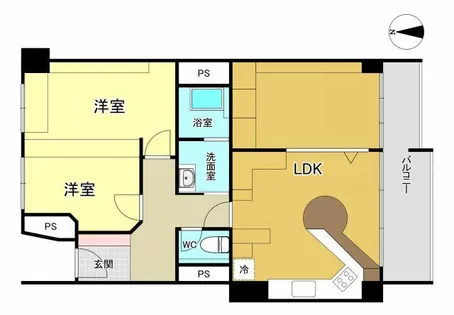 メゾン千里D3棟【9階】の間取り
