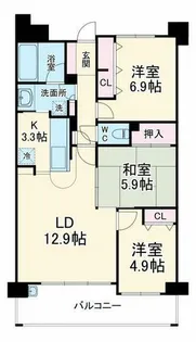 レジディア千里万博公園【4階】の間取り