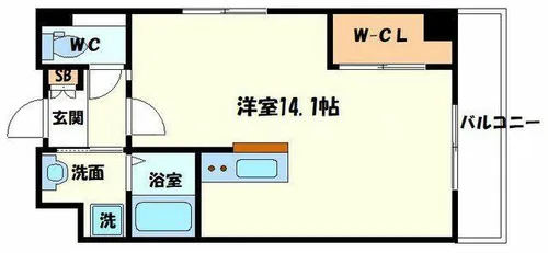 Gardenside Ouji【4階】の間取り