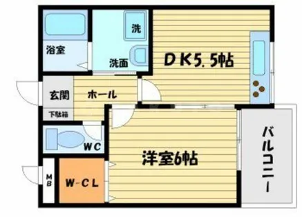 クレオ今宮【2階】の間取り