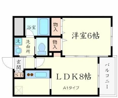 マーヴェラス箕面【2階】の間取り