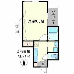 メゾンジョイス【4階】の間取り