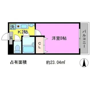 アーベイン吉田【4階】の間取り