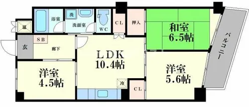ヒルブリッジヒルNO1【407号室】の間取り