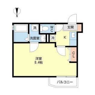 シャムロック桜【0201号室】の間取り