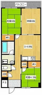 レイ前田【6階】の間取り