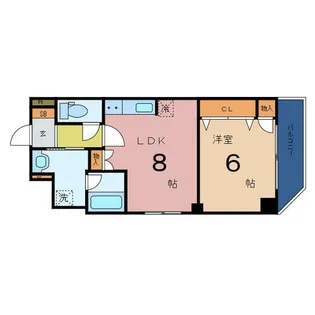 クレアート北大阪レヴァンテ【701号室】の間取り