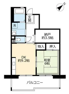 URルゼフィール名谷東【4250602号室】の間取り