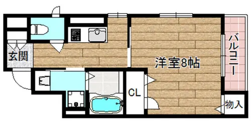 ShaMaison K.Haruka【303号室】の間取り