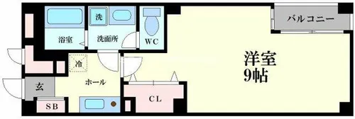サーナギマンション【3階】の間取り