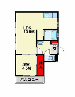 サンライズ谷口Ⅱ【201号室】の間取り