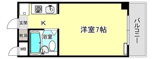 ウイングス北平野【3階】の間取り