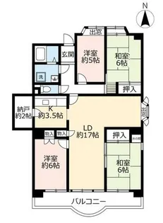 UR神宮東パークハイツ【0150401号室】の間取り