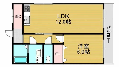 レジデンスサカタ【3階】の間取り